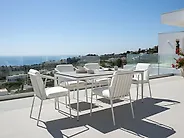 Garden Dining Table SOVARETO 180 cm 90 cm Wood-like Light Grey_1173941