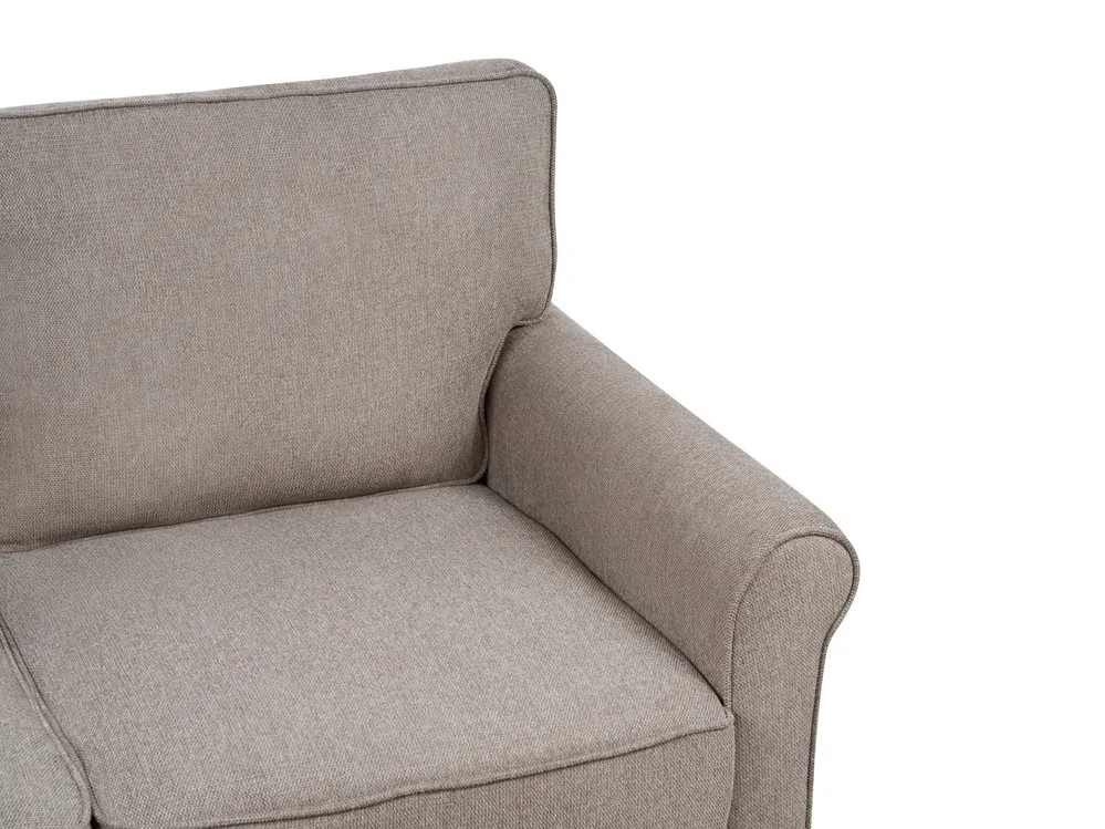Living Room Set 5 Seater RONNEBY Fabric Light Brown_901478