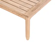 Garden Lounge Set with Table 4 Seater CREMONA Acacia Wood White Left Hand_1090533