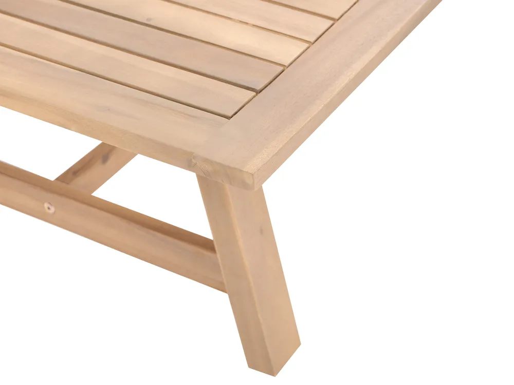 Garden Coffee Table SUMBA 128 cm 69 cm Acacia Wood Light Brown_1086701