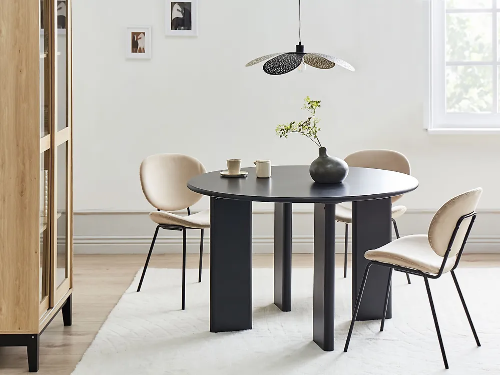 Dining Table COSMO Black 120 cm 120 cm_1175992