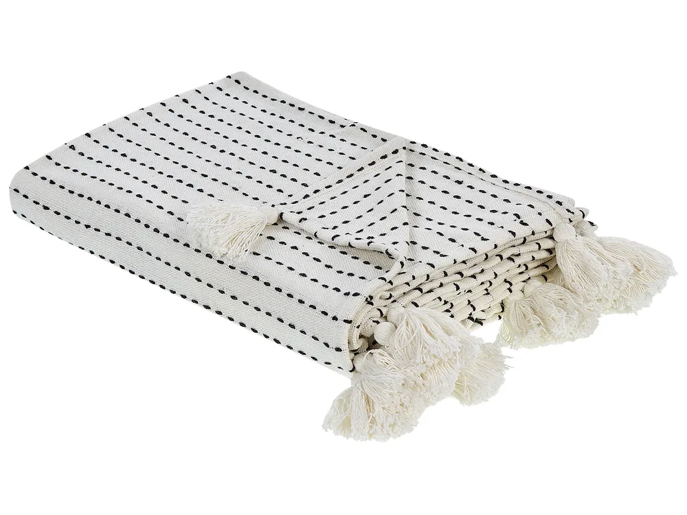 Bedspread MODAR Cotton 150 x 200 cm Off-White