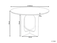 Dining Table KARLO Light Brown 120 cm 120 cm_1001786