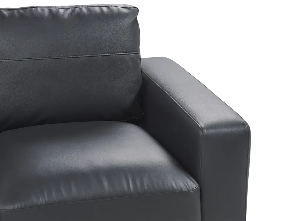 Sofa 2 Seater SOVIK Faux Leather Black_891890