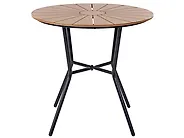 Spisebord til hagen LINOSA 80 cm 80 cm Metall Svart_1179403