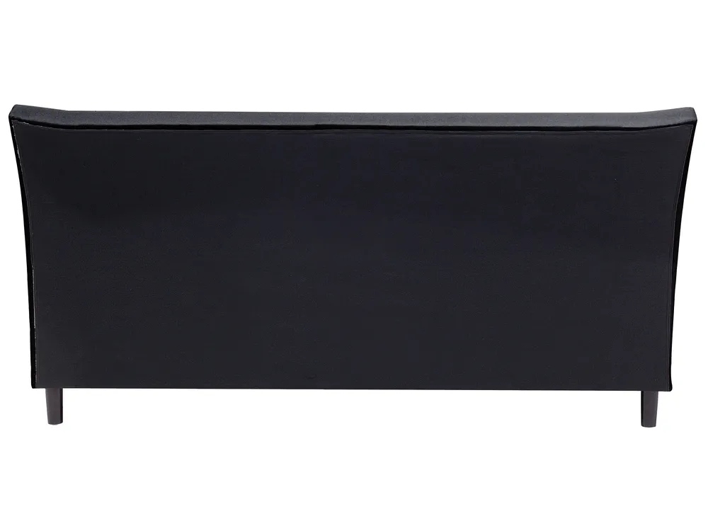 Bed Fabric SAVERNE 180 x 200 cm (EU Super King) Dark Grey_708216