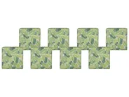 Set med 8 dynor för trädgårdsstol SASSARI 46 x 46 cm Ljusgrön_774874