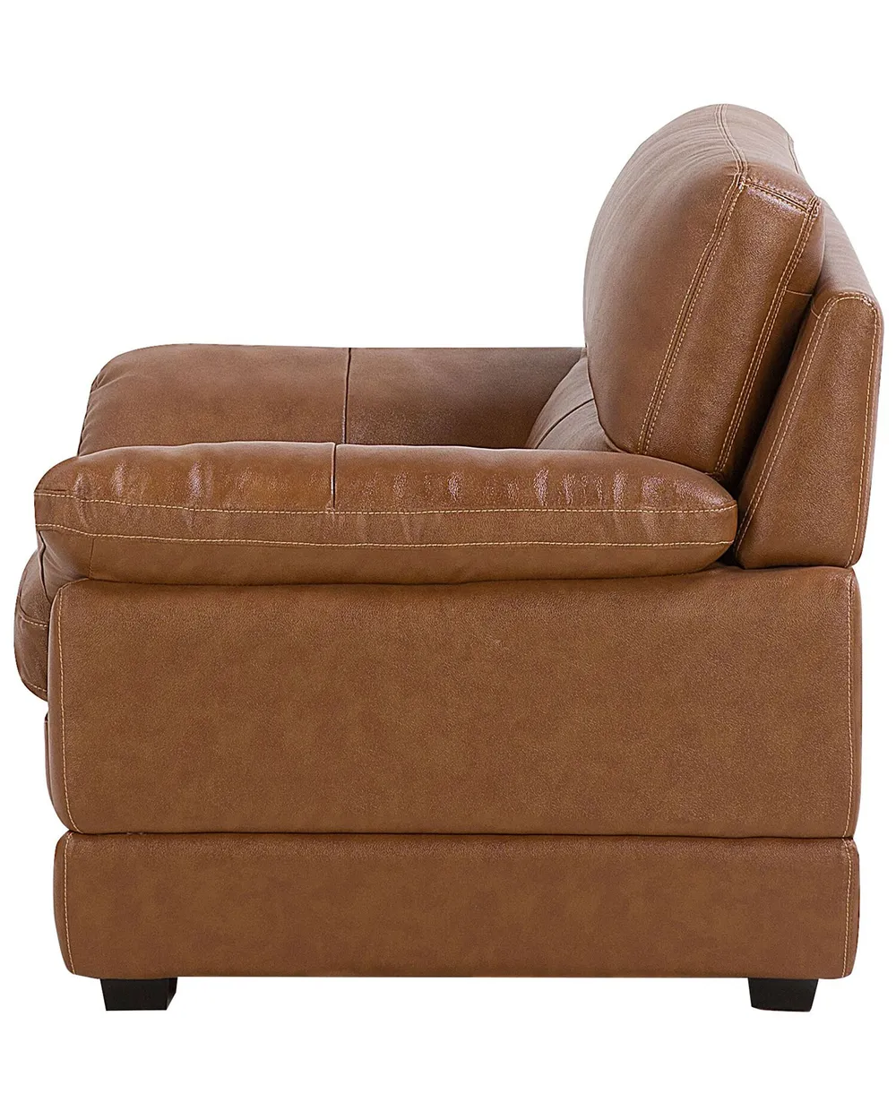 Armchair HORTEN Faux Leather Brown_720670