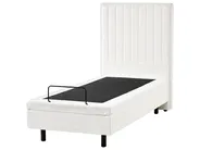 Adjustable Bed Boucle DUKE II 80 x 200 cm (EU Small Single) Off-White_1026178