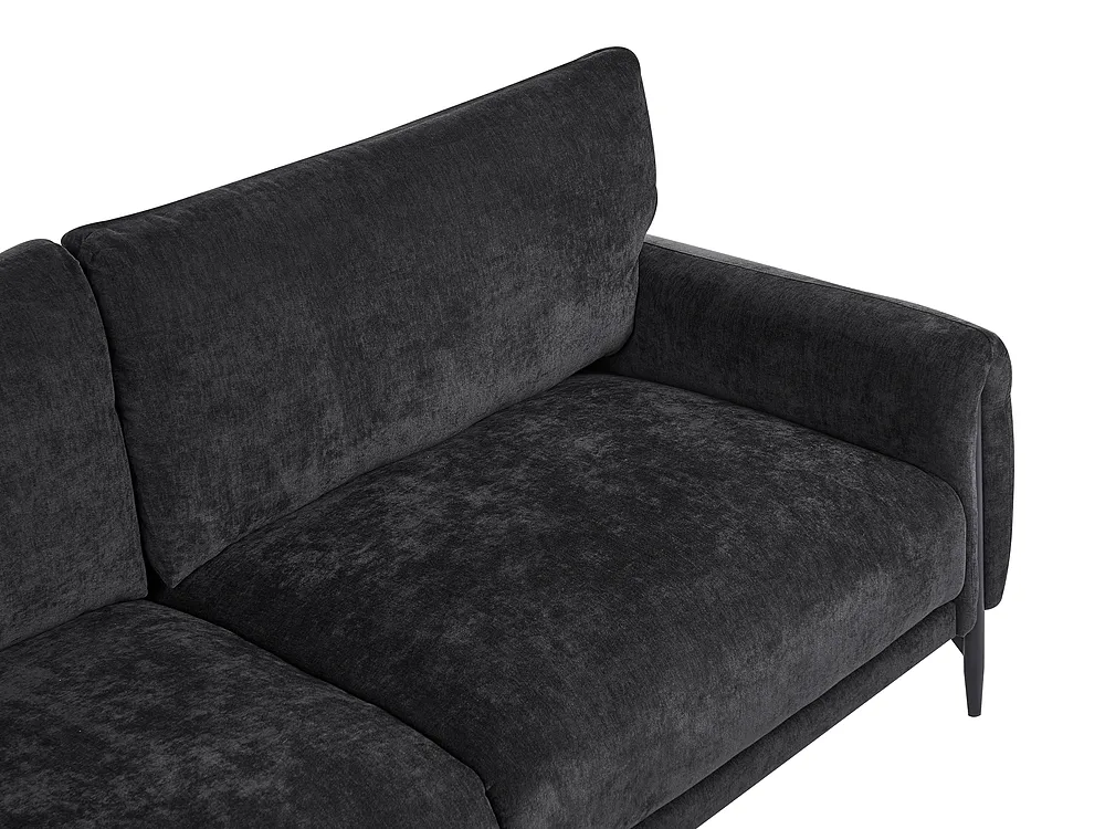 Sofa 3 Seater SKARO Chenille Black_1156712
