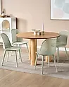Set of 4 Dining Chairs EMORY Light Green