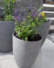 Plant Pot CROTON 35 cm Light Grey_933426