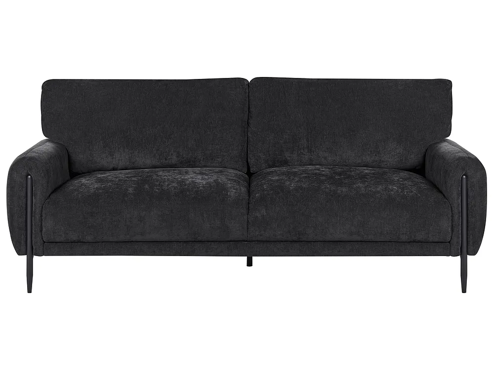 Sofa 3 Seater SKARO Chenille Black