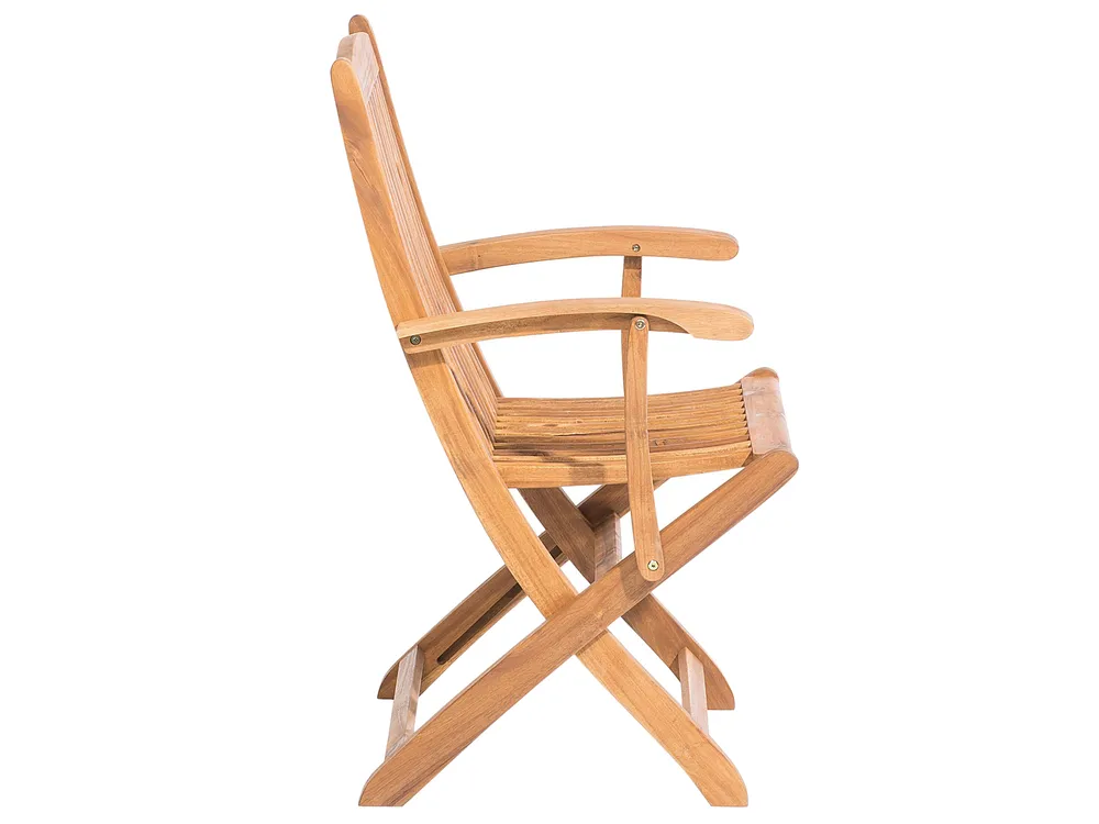 Garden Dining Set 8 Seater MAUI Acacia Wood Light Brown_681712