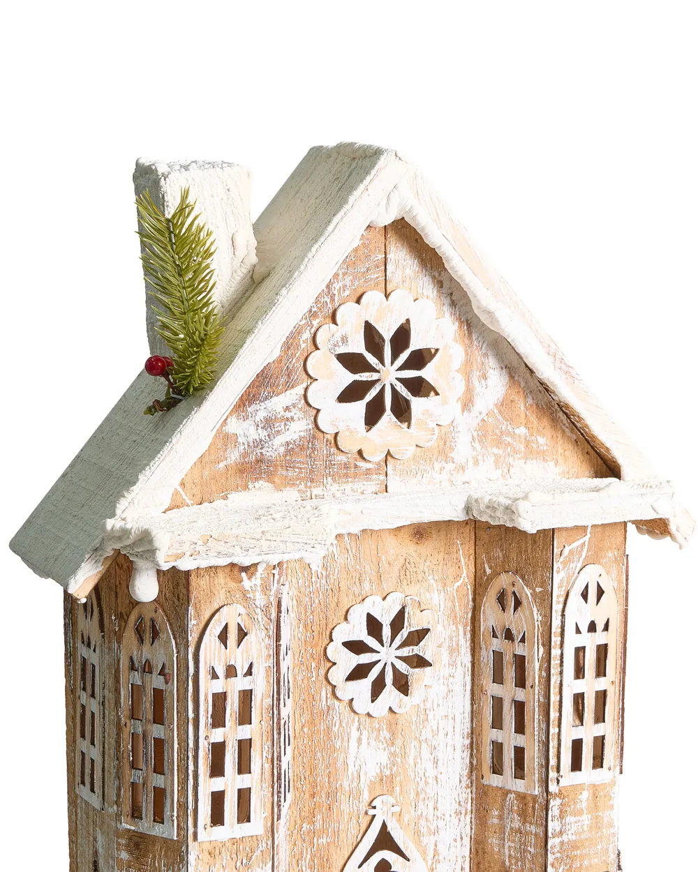 Christmas Decoration LED UNARI 50 cm House Light Brown_1027874