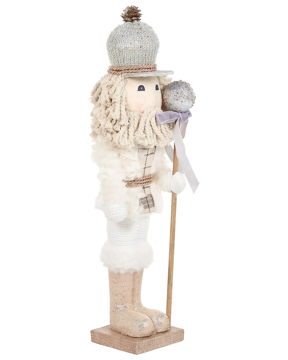 Koristesetti 2 kpl ALANIEMI 52/79 cm Pähkinänsärkijä Beige_1156634