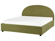 Ottoman Bed VAUCLUSE Boucle Light Green 160 x 200 cm (EU King Size)_913144
