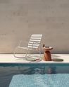 Garden Rocking Chair TURI Metal Off-White