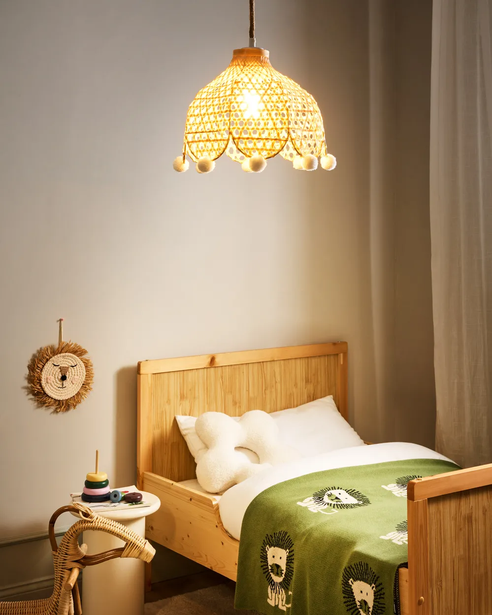Pendant Lamp MANYAME Rattan Natural