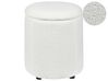 Storage Pouffe MARYLAND Boucle Off-White