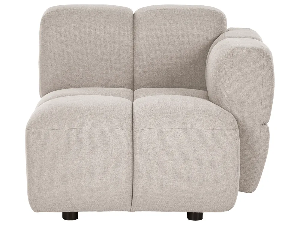 Modular U-Shape Sofa 8 Seater MAKSABERG Fabric Beige_1135191