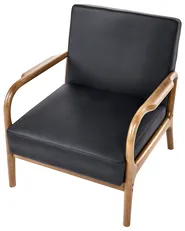Armchair SENNELS Leather Black_1085583