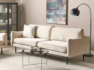 Sofa 3 Seater VINTERBRO Velvet Light Beige_897527