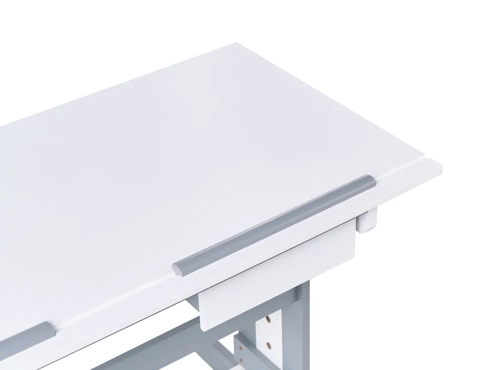 Manuellt höj- och sänkbart skrivbord NANNUP 110 cm 53 cm Vit_1033305