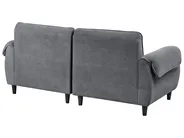 Sofa 3 Seater WETLAN Fabric Dark Grey_1011930