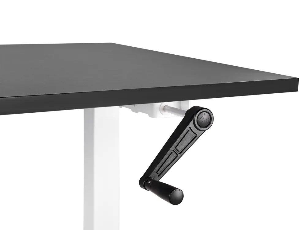 Manual Adjustable Standing Desk DESTINES 120 cm 72 cm Black/ White_898796