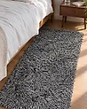 Shaggy Rug CIDE Black/ White 80 x 150 cm