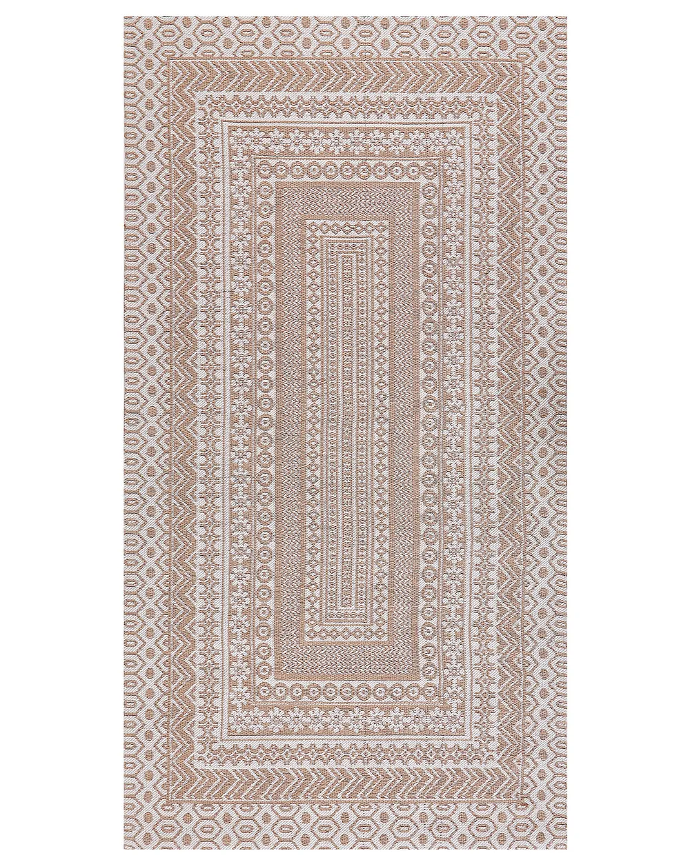Rug BAGLAR White 80 x 150 cm Jute
