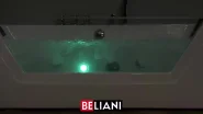 Corner Hot Tub with LED SAMANA 1620 x 760 mm White_895222
