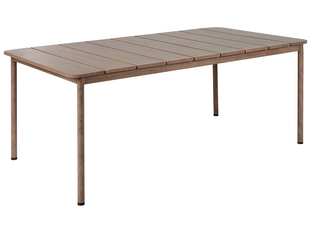 Spisebord til hagen FLAVIA 185 cm 96 cm Metall Brun