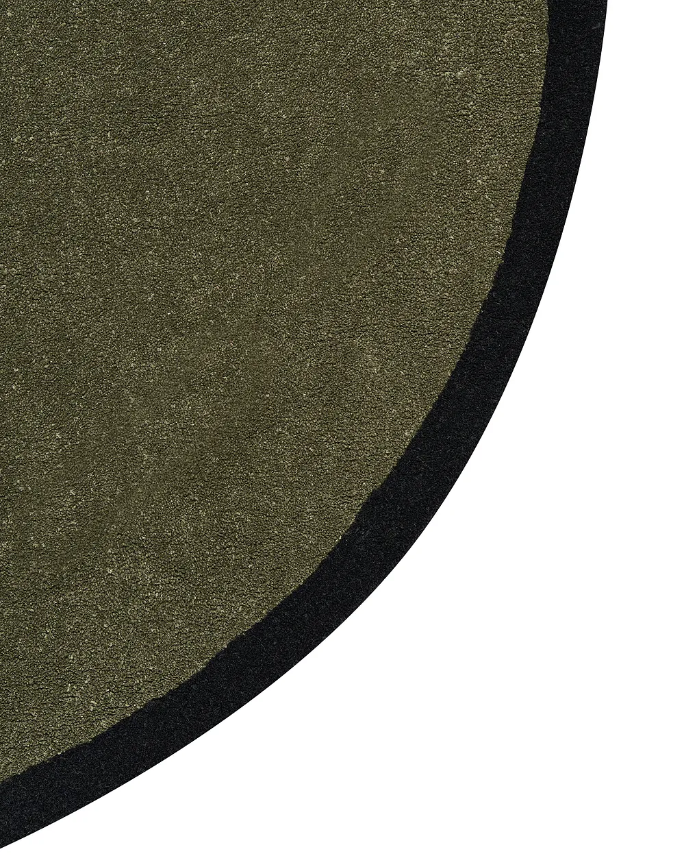 Rug SAKARO Dark Green ø 160 cm Wool_1131808