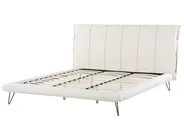 Bed Faux Leather BETIN 180 x 200 cm (EU Super King) Light Beige_788917