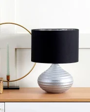 Table Lamp KUBAN Ceramic Silver_899294