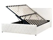 Säng med förvaring ROCHEFORT Bouclé Off-White 160 x 200 cm_993759