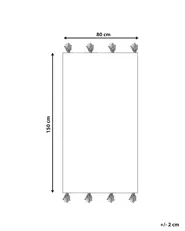 Matto TUZLA Ruskea 80 x 150 cm Puuvilla_747682