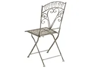 Bistro Set Folding NURRA Metal Grey_1002675