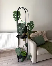 Plant Stand TAMARIX 35 cm Metal Black_1076533