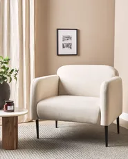 Armchair STOUBY Linen Light Beige_886142