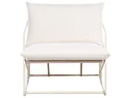 Garden Sofa Set 3 Seater PONTE Metal Light Beige_1013355