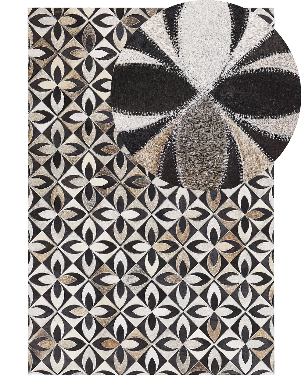 Matto ISHAN Monivärinen 140 x 200 cm Nahka