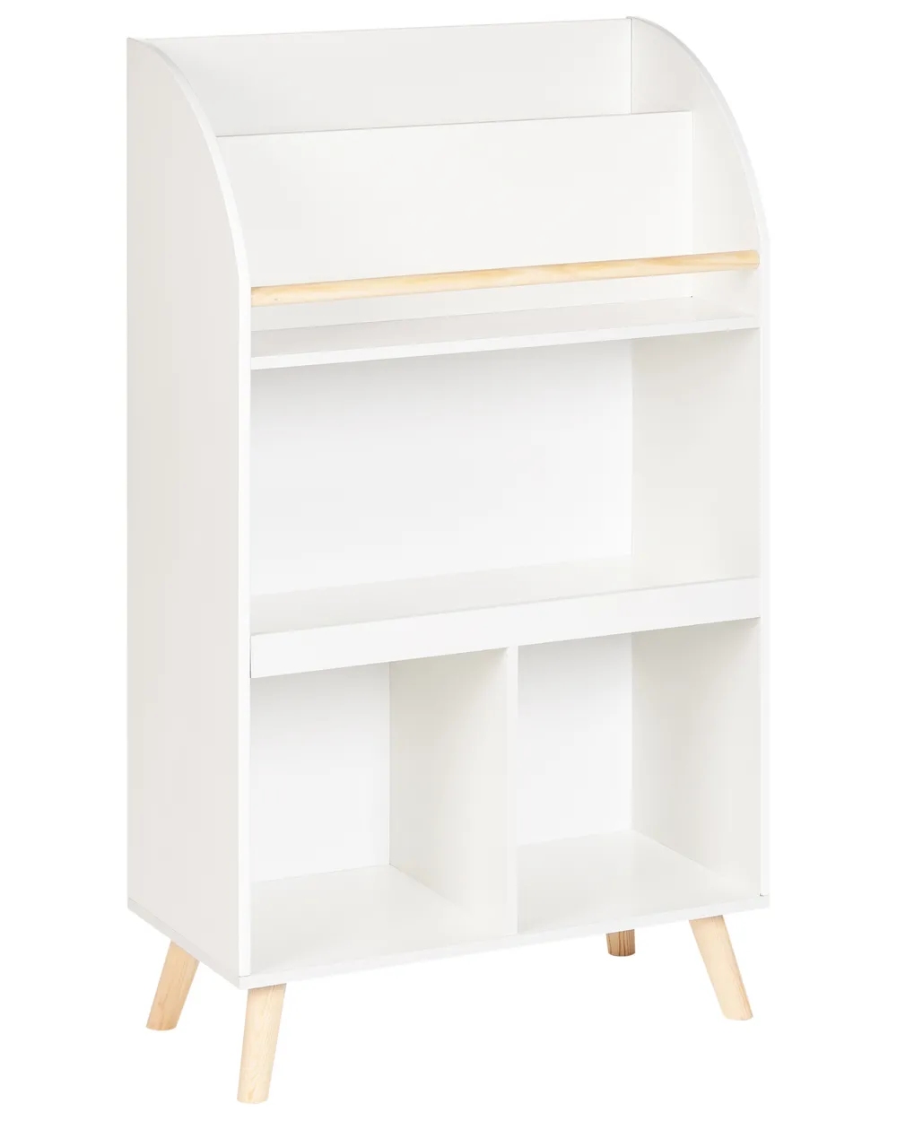 3 Tier Bookcase LILOET 102 cm White