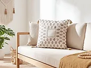 Set of 2 Decorative Cushions SETOSA 45 x 45 cm Cotton Multicolour Geometric Pattern_1180007
