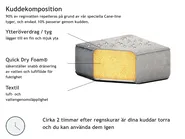 Trädgårdshörnsoffa 5-sits LORETELLO Grå_874010