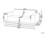 Ulkosohva 2-istuttava ROVIGO Beige_795041