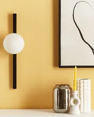 Vägglampa ISABELLA Metall Svart_872786