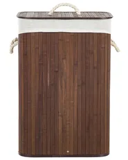 Laundry Basket KOMARI Bamboo Dark Brown 72 L_849020